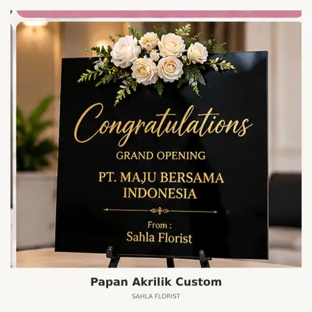 Papan Bunga Akrilik Halmahera Timur
